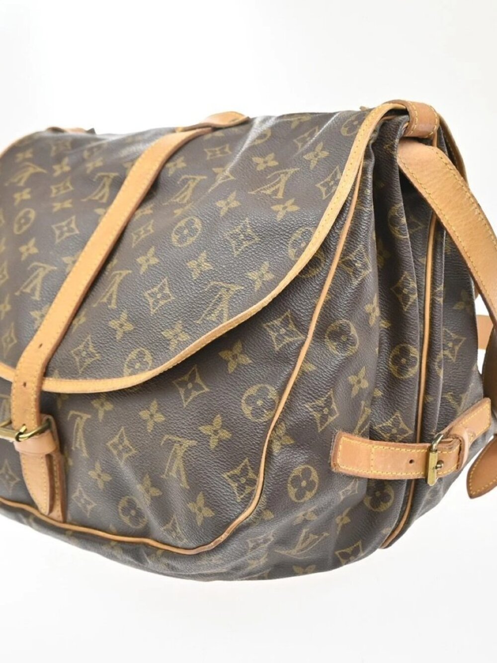 LOUIS VUITTON Saumur 35 Shoulder Bag Monogram Leather BN France M42254 84YJ109 - Picture 3 of 16